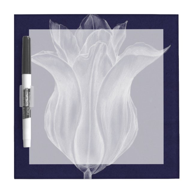 Monochrome Tulip III Dry Erase Board (Front)