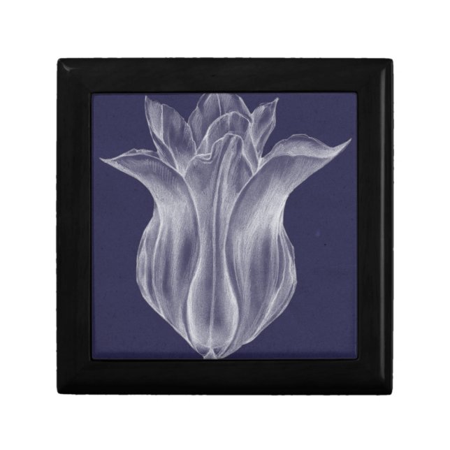 Monochrome Tulip III Keepsake Box (Front)