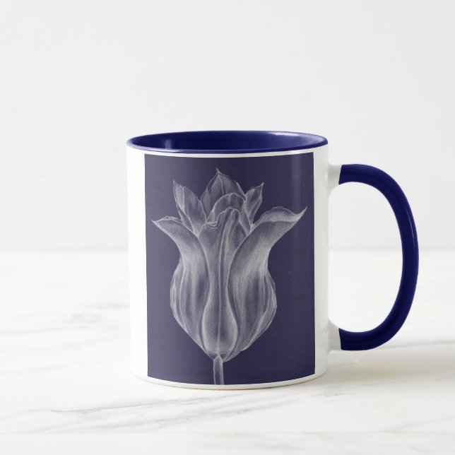 Monochrome Tulip III Mug (Right)