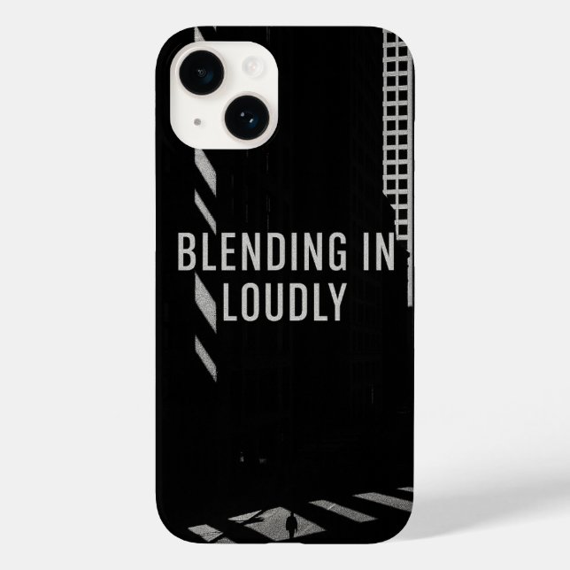 Monochrome Urban Shadow Play iPhone Case Blending (Back)