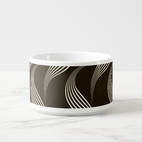 Monochrome Vintage Geometric Seamless Ornament Bowl