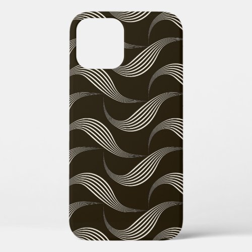 Monochrome Vintage Geometric Seamless Ornament iPhone 12 Case