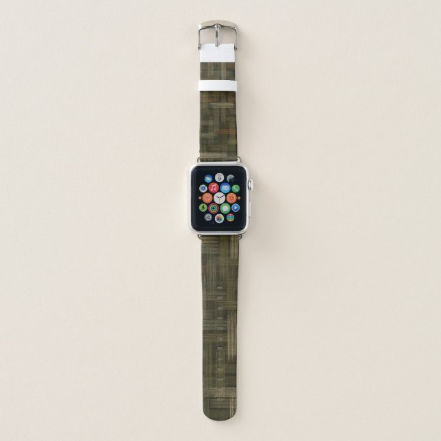 Monochrome Waves Apple Watch Band (Front)