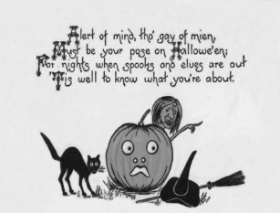 Halloween Poem Horizontal Postcards No Minimum Quantity Zazzle