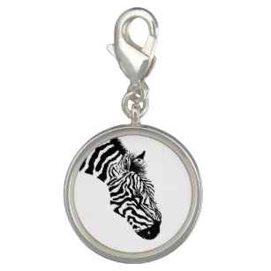 Monochrome Zebra Charm