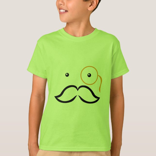 Monocle and Mustache T-Shirt (Front)