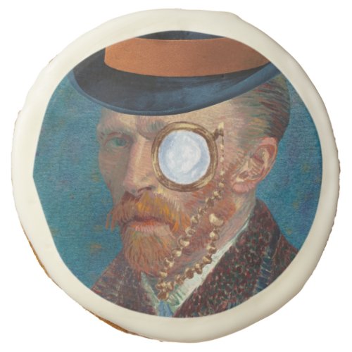 Monocle Van Gogh In Top Hat 1 Dozen Sugar Cookies