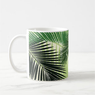 Monocolor Tropical Palm Trees Coffee Mug
