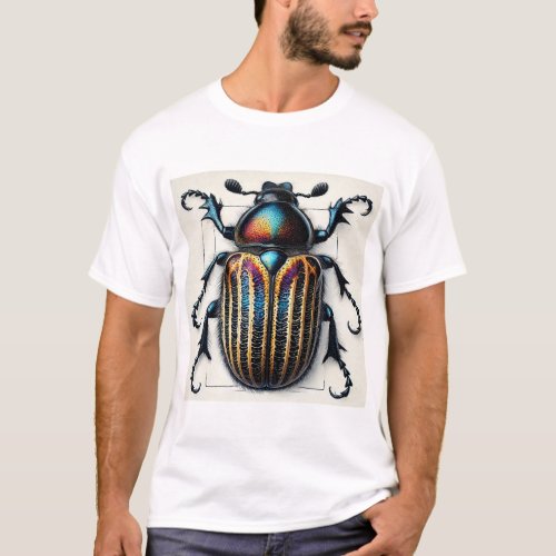 Monocrepidius Beetle 280624IREF103 _ Watercolor T_Shirt