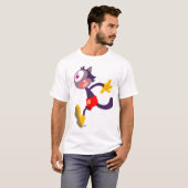 Monocular cat cartoon t-shirt (Front Full)