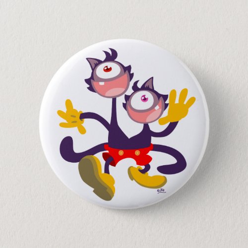 Monocular Cats in Tandem Walk button badge