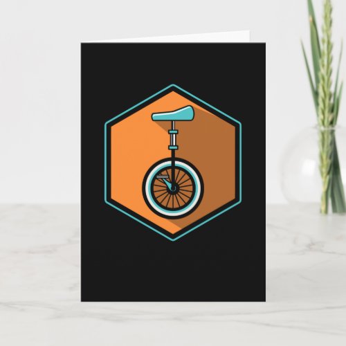 Monocycle Unicycle Circuit extreme Cyclist Artist Card