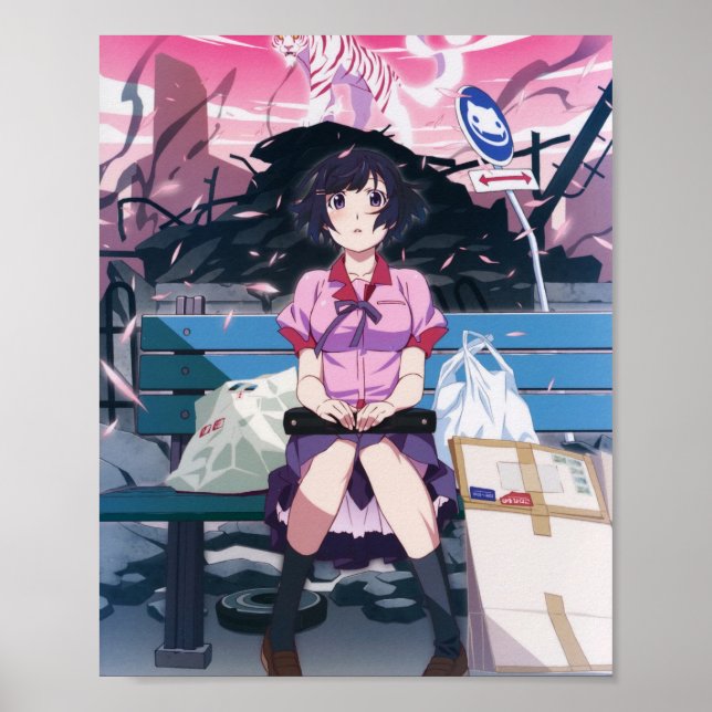 Monogatari Series - Hanekawa Tsubasa  Poster (Front)