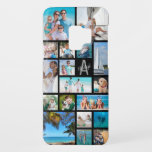 Monogram 18 Photo Collage Name Custom Color Case-Mate Samsung Galaxy S9 Case<br><div class="desc">Create your own photo collage cell phone case with this easy-to-use template for 18 pictures in a variety of shapes and sizes against an editable black background. PHOTO TIP: Pre-crop your photos into similar shapes and/or have the subjects in the center BEFORE uploading and use the CHANGE tab in the...</div>