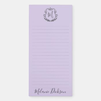 Monogram 1 Magnetic Notepad by mistyqe at Zazzle