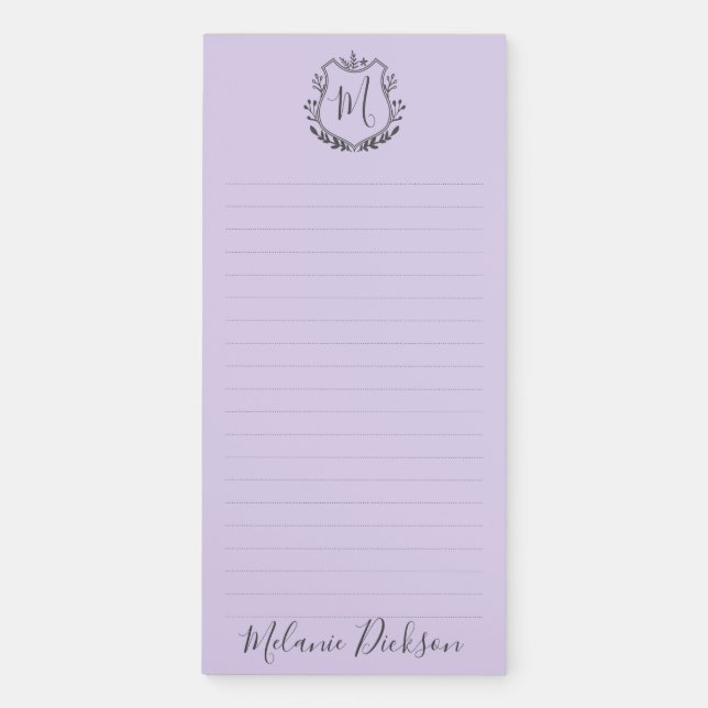 Monogram 1 magnetic notepad (Front)