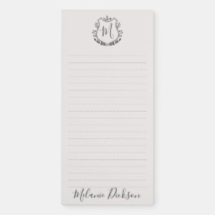 Monogram 1 magnetic notepad