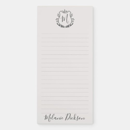 Monogram 1 magnetic notepad