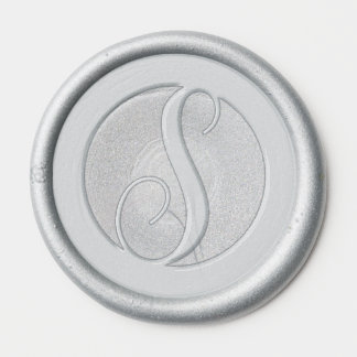 Monogram 1" Wax Seal Template Sticker