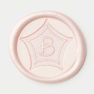 Monogram 1" Wax Seal Template Sticker