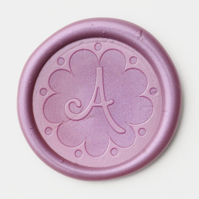 Monogram 1" Wax Seal Template Sticker (Front)