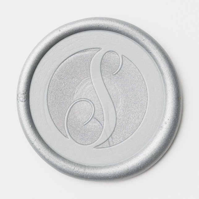 Monogram 1" Wax Seal Template Wax Seal Sticker (Front)