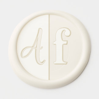 Monogram 1" Wax Seal Template Wax Seal Sticker