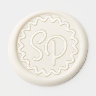 Monogram 1" Wax Seal Template Wax Seal Sticker