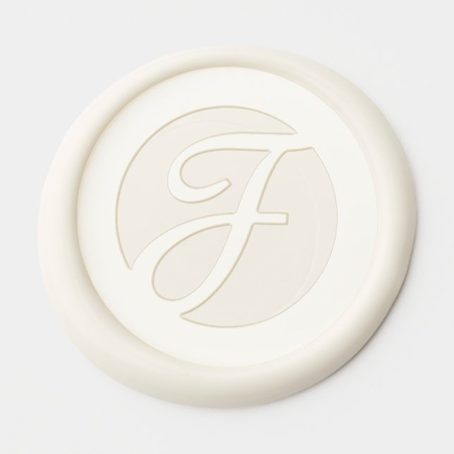 Monogram 1" Wax Seal Template Wax Seal Sticker (Front)