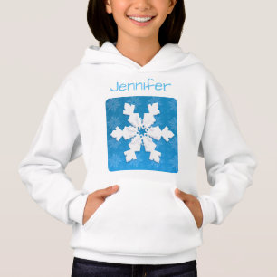 Monogram 20XX Hello Winter Holiday Snowflake Hoodie
