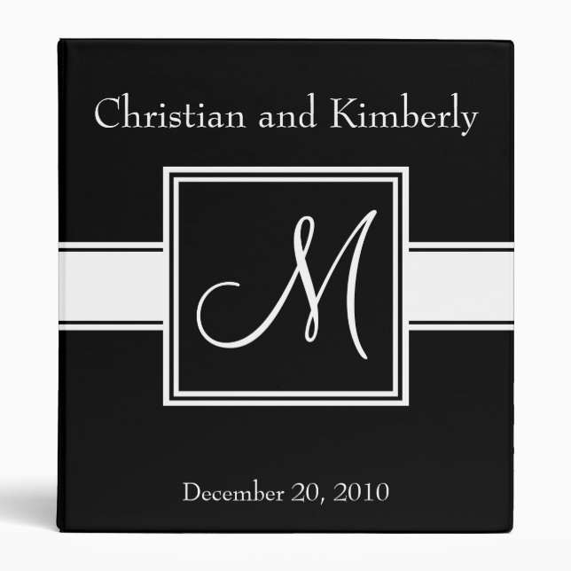 Monogram 3 Ring Binder (Front)