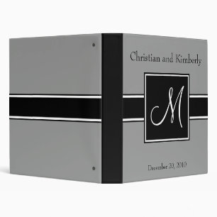 Monogram 3 Ring Binder