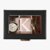 Monogram 3-Slot Leather Watch Case (Top)