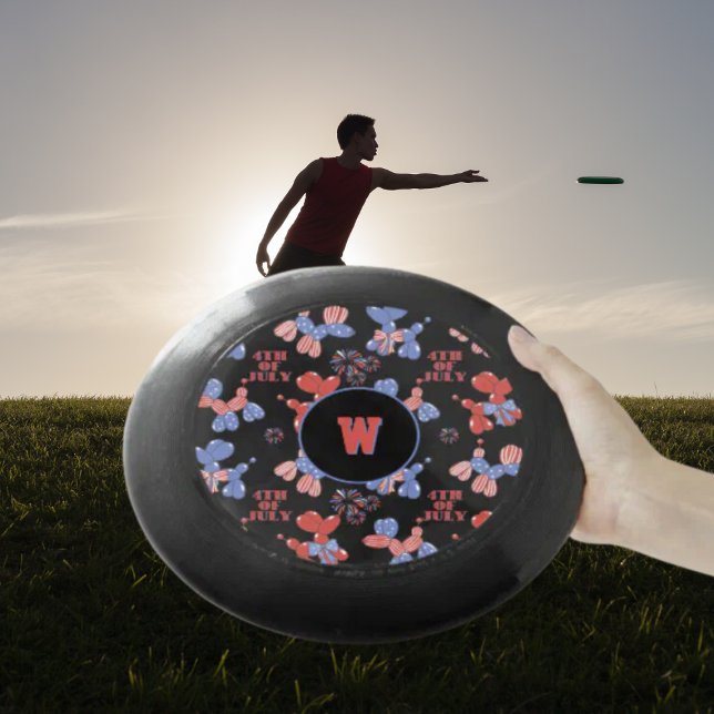 Monogram 4th of July Balloon Dogs Wham-O Frisbee (Creator Uploaded)