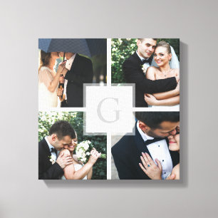 Monogram 5 Photo Gift Photo Canvas Print