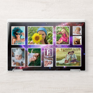 Monogram 9 Photo Collage Galaxy Cosmic Outer Space HP Laptop Skin