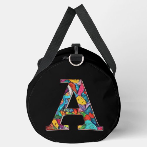 Monogram A Abstract Duffle Bag