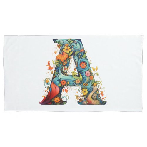 Monogram A Abundance  Pillow Case