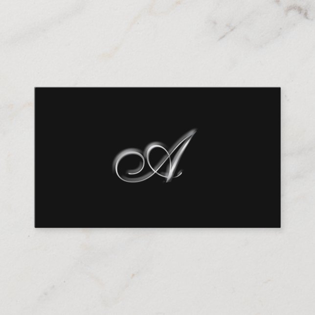 Monogram A business Cards (Front)