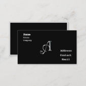 Monogram A business cards (Front/Back)