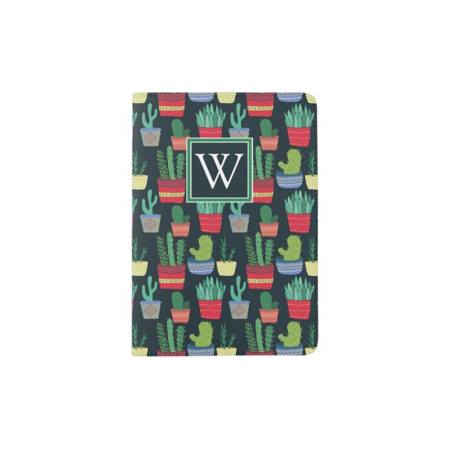 Monogram | A Crowd of Cactus Passport Holder (Front)