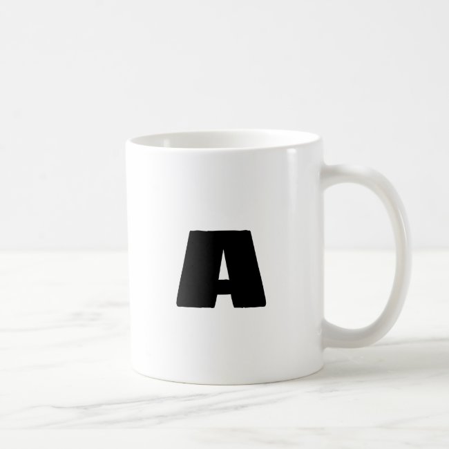 Monogram A Initial Coffee Mug