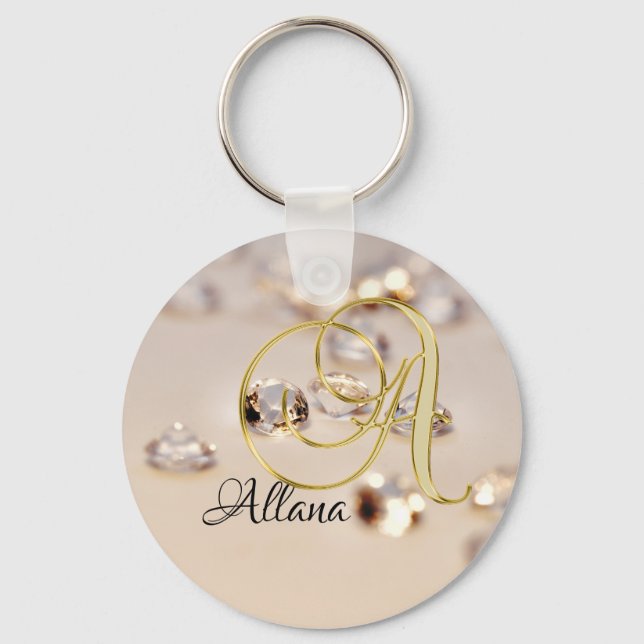 Monogram A Keychain (Front)