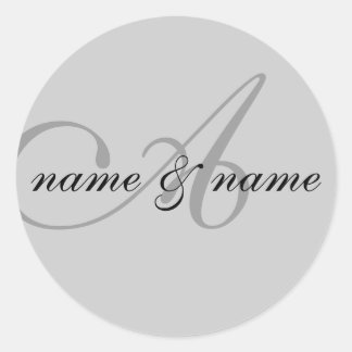 monogram "A" label