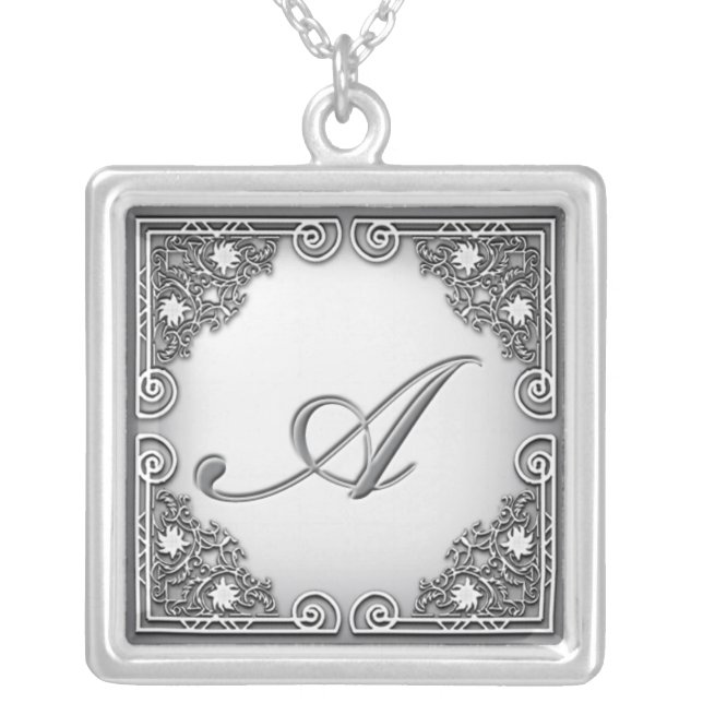 Monogram "A" Necklace (Front)