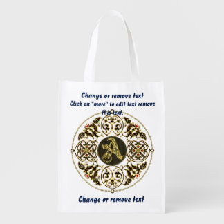 Monogram A Shopping Bag Reusable