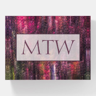 Monogram Abstract Forest Paperweight
