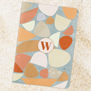 Monogram Abstract Mide Century Modern Passport Holder