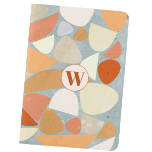 Monogram Abstract Mide Century Modern Passport Holder