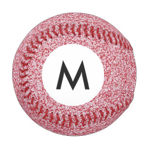 Monogram Abstract Texture Baseball